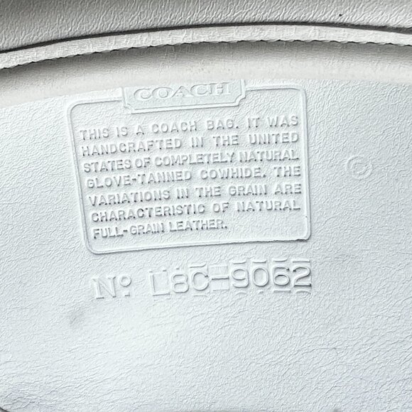 COACH Vintage Mambo Y2K Bucket 90s Ivory White Silver Small Mini Crossbody Bag - Picture 7 of 7